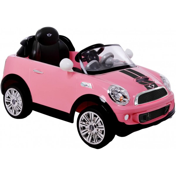Auto Elettrica Rollplay Mini Cooper S Roadster 6V Rosa