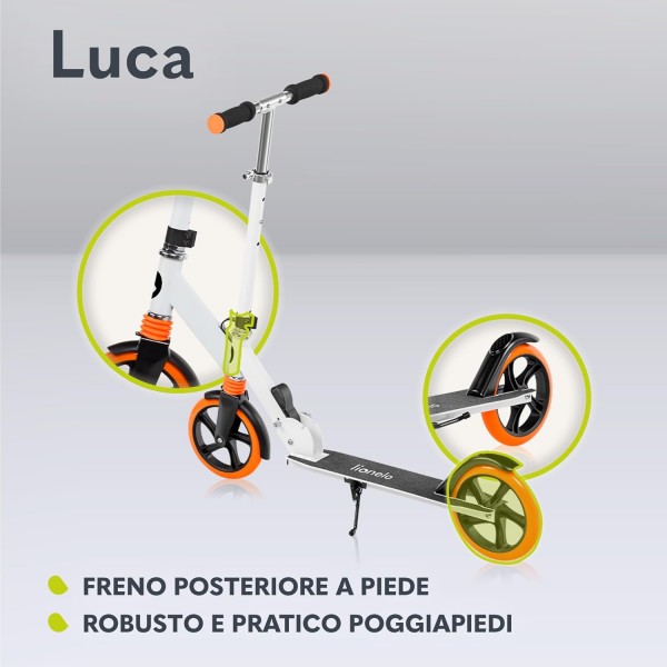 Lionelo Monopattino Luca Orange White