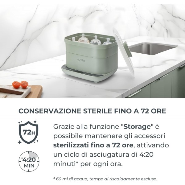 Nuvita SteriDry 2-in-1 Sterilizzatore e Asciugatore per Biberon 
