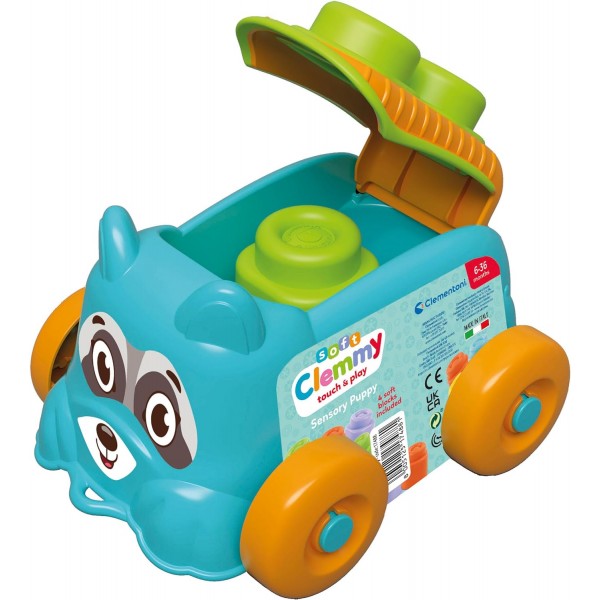 Mattoncini Morbidi Clementoni Soft Clemmy Sensory Puppy Blue