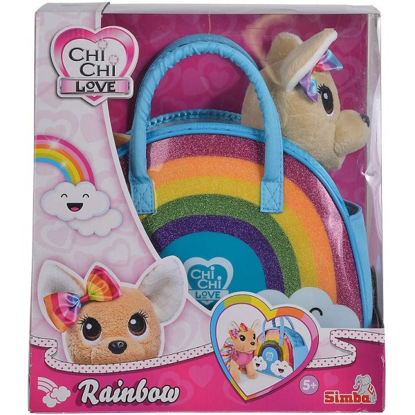 Peluche con Borsa Simba Chi Chi Love Rainbow
