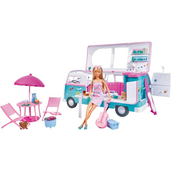Playset Bambola Simba Steffi Love Camper Hawaii