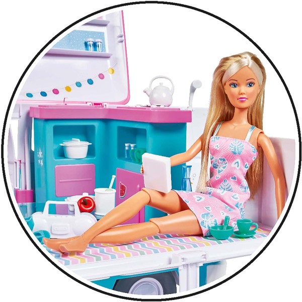 Playset Bambola Simba Steffi Love Camper Hawaii