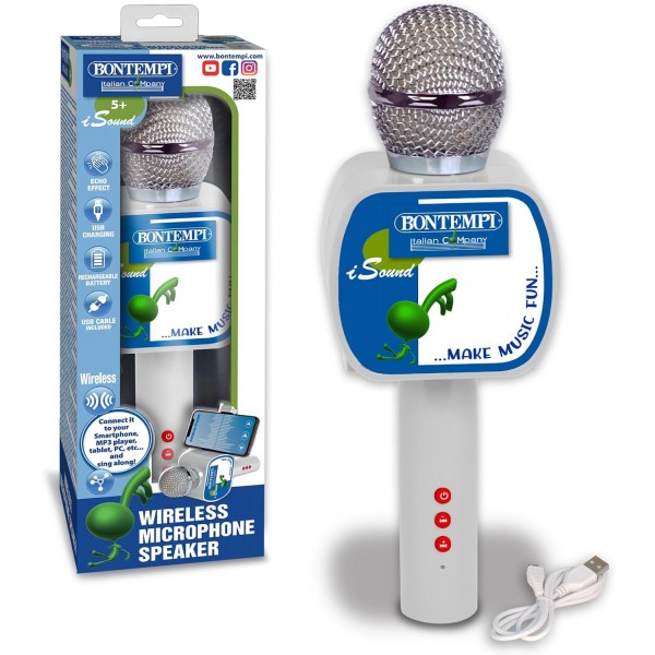 Microfono Bontempi Wireless con Altoparlante