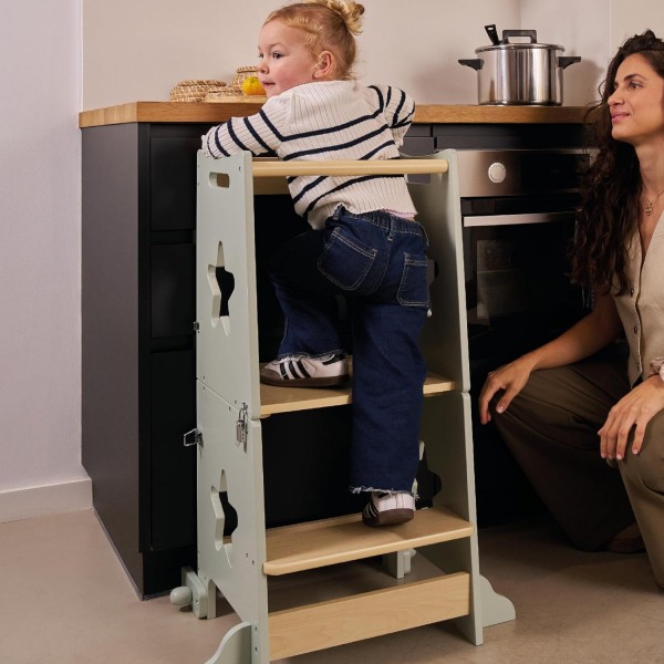 Torre di Apprendimento Montessoriana 3 in 1 Innovaciones MS Bianca