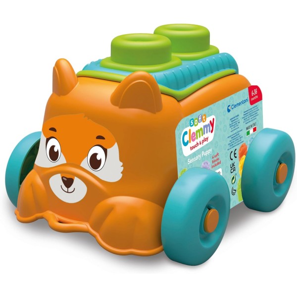 Mattoncini Morbidi Clementoni Soft Clemmy Sensory Puppy Orange