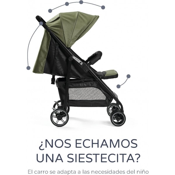 Innovaciones MS Passeggino Leggero e Compatto Omologato 22 Kg STREET VERDE