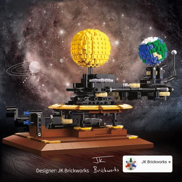 CaDA Set di mattoncini da costruzione con sistema solare 865 pezzi 6 anni e più 