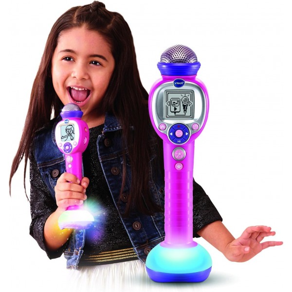 VTech Kidi SuperStar Moov-Microfono Karaoke con Tecnologia Magic Voice 6+anni