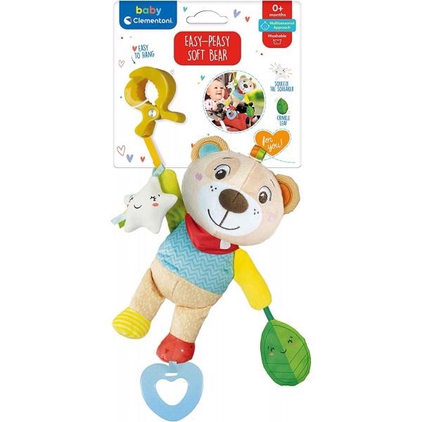 Gioco da Passeggino Clementoni Easy-Peasy Soft Bear