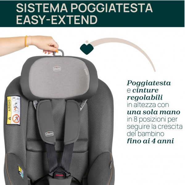 Seggiolino Auto Chicco Seat105 i-Size 360° Isofix Glam Grey (40-105 cm)