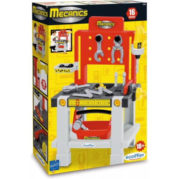 Ecoiffier Banco da Lavoro con Accessori per Fai da Te 