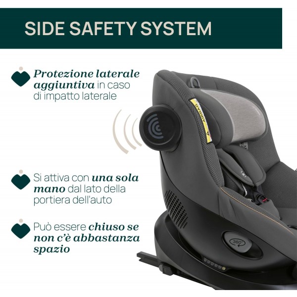 Seggiolino Auto Chicco Seat105 i-Size 360° Isofix Glam Grey (40-105 cm)