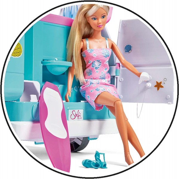 Playset Bambola Simba Steffi Love Camper Hawaii