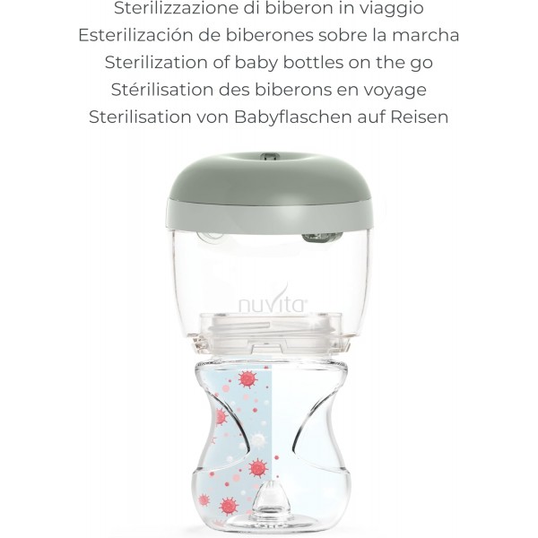 Sterilizzatore Portatile a Raggi UV Nuvita MellyPlus Sage Green