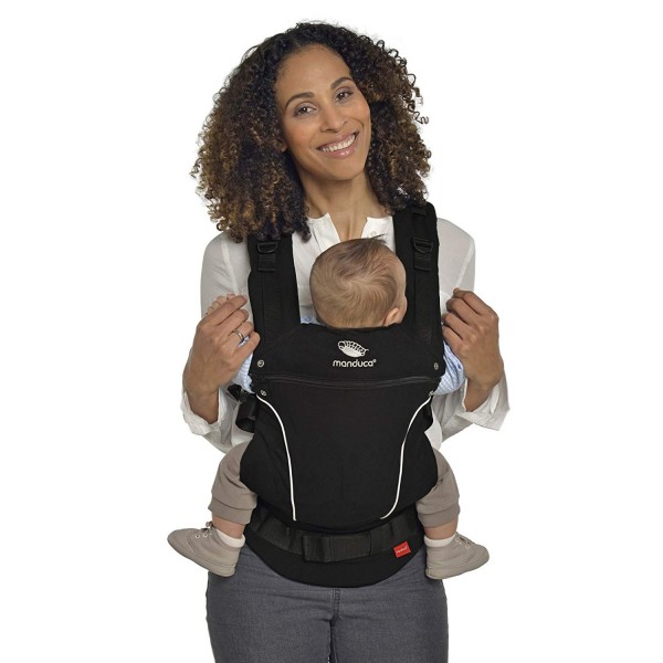 Marsupio Manduca First Baby Carrier Pure Cotton Black