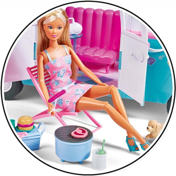 Playset Bambola Simba Steffi Love Camper Hawaii