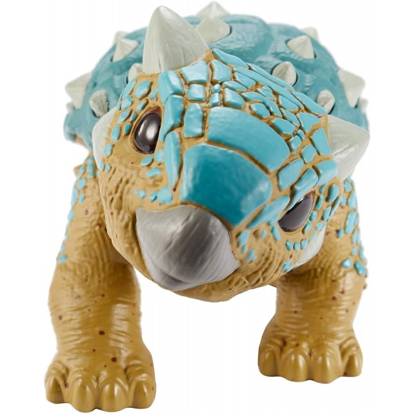 Dinosauro Mattel Jurassic World Attack Pack Ankilosauro Bumpy