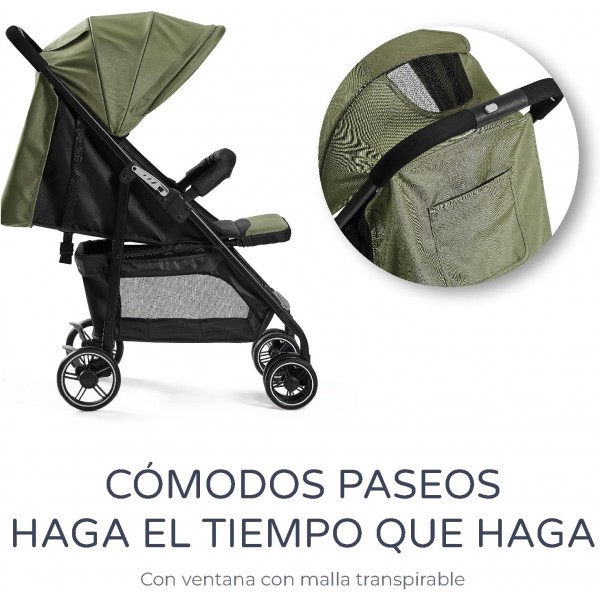 Innovaciones MS Passeggino Leggero e Compatto Omologato 22 Kg STREET VERDE