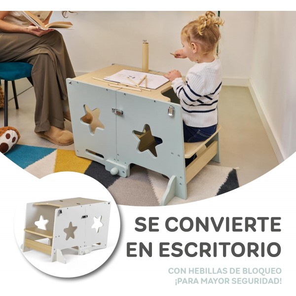 Torre di Apprendimento Montessoriana 3 in 1 Innovaciones MS Bianca