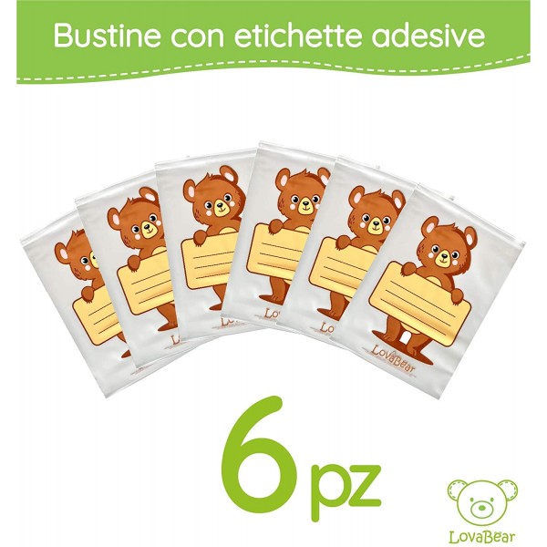 Bustine Corredino Ospedale Lovabear Orso Color 6 pz.