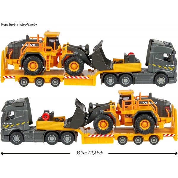 Camion con Rimorchio Ruspa Majorette Volvo Truck + Wheel Loader