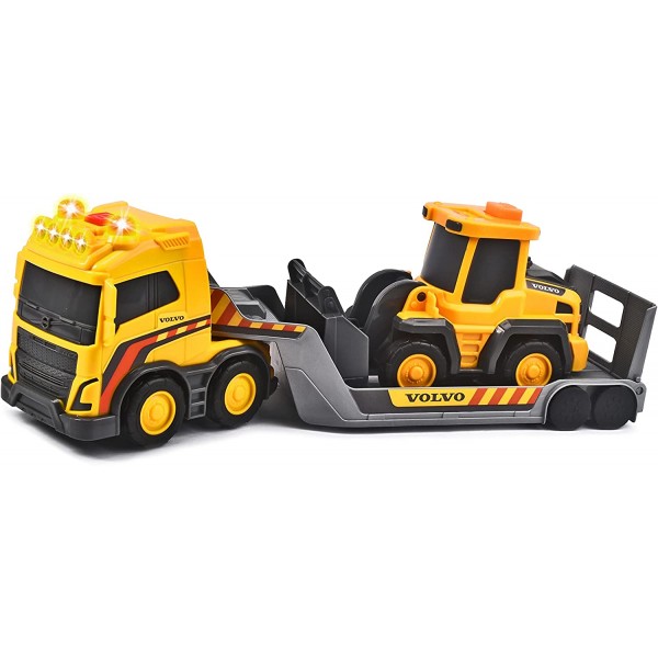 Camion con Rimorchio Escavatore Dickie Toys by Simba Volvo Truck Team
