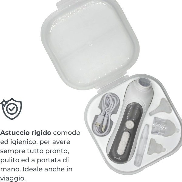 Nuvita Aspiratore Nasale Elettrico con batteria ricaricabile 