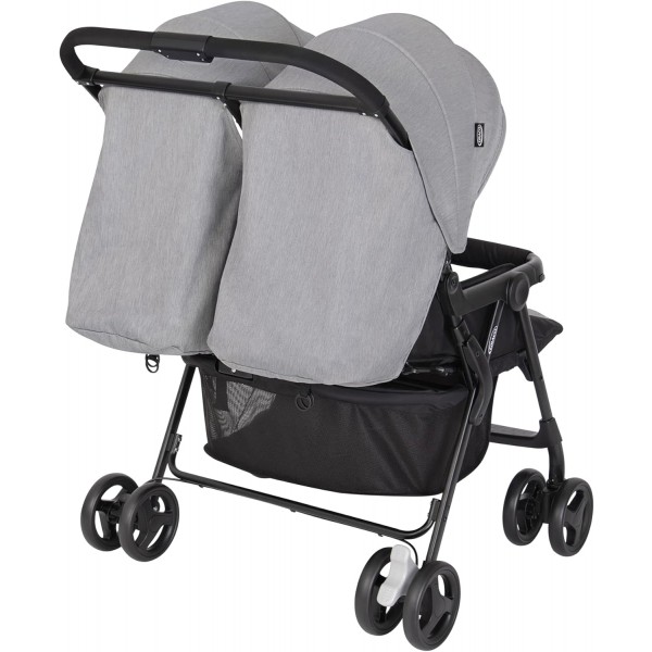 Graco DuoRider Passeggino Doppio leggero Steeple Gray 