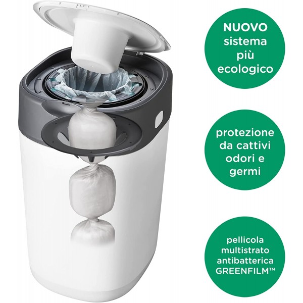Confezione Multipack 18 Ricariche per Contenitore Pannolini Sangenic Tec Tommee Tippee