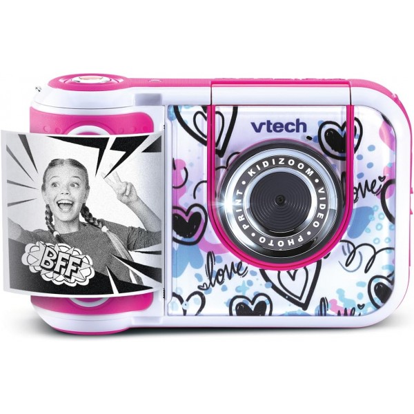 VTech Kidizoom Printcam Rosa-Macchina Fotografica per Bambin