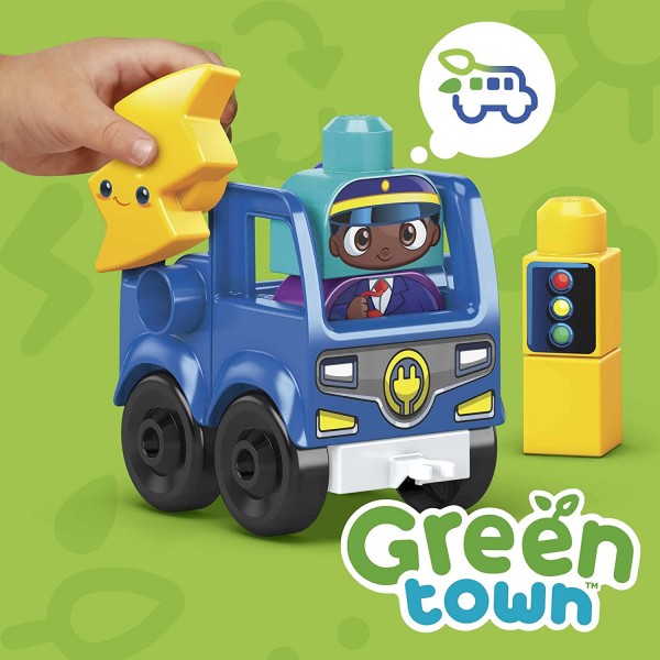 Costruzioni Mega Bloks Green Town Bus Ecologico Amici Bio