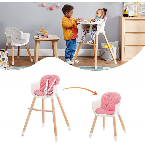 Seggiolone Pappa Kinderkraft Sienna Rosa