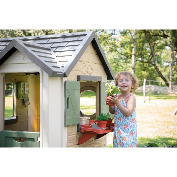 Smoby Life - Garden House con accessori per il giardinaggio