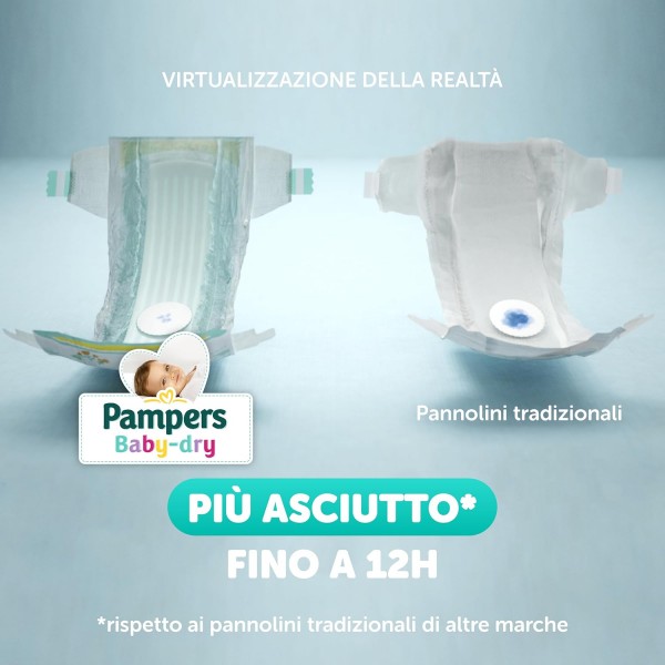 Pampers Baby Dry XL, Taglia 6 (15-30 kg), Formato Scorta, Barriere Anti-Fuoriuscite 111 pezzi