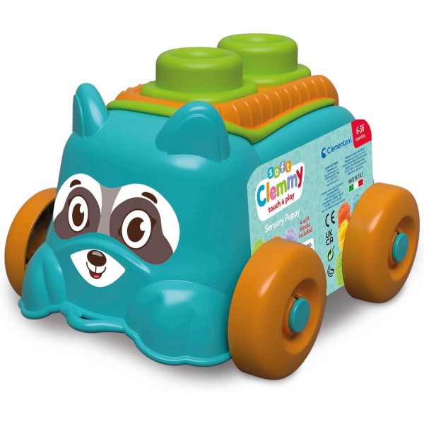 Mattoncini Morbidi Clementoni Soft Clemmy Sensory Puppy Blue