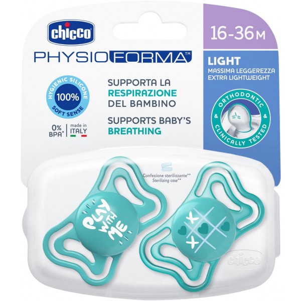 Succhietto Chicco Physio Forma Light Silicone Azzurro 16-36 m