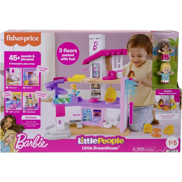 Playset Fisher Price Little People Casa dei Sogni di Barbie