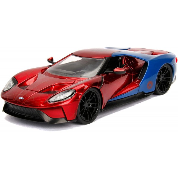 Set Jada Toys Marvel Spiderman + Ford GT 2017