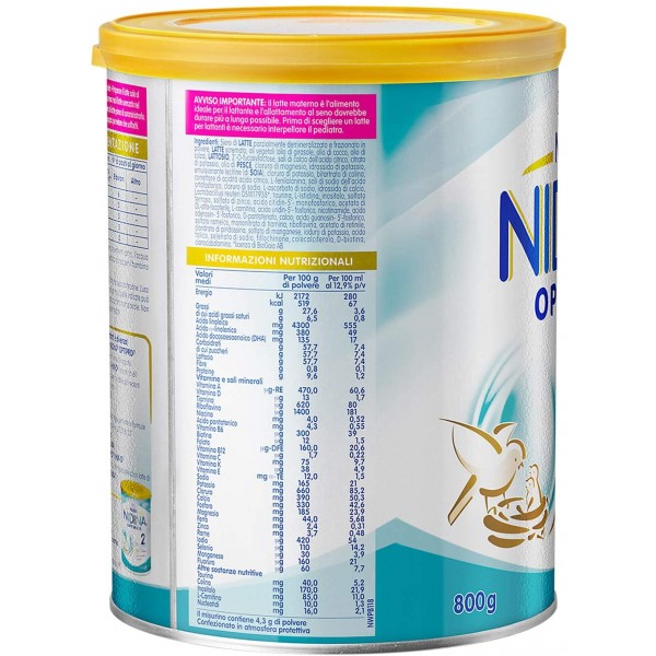 Latte in Polvere Nestlé Nidina 1 Optipro 800 gr