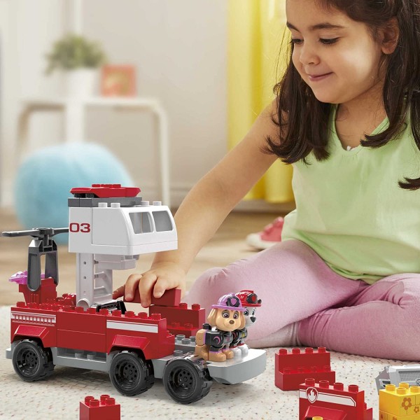 Costruzioni Mega Paw Patrol Camion dei Pompieri di Marshall