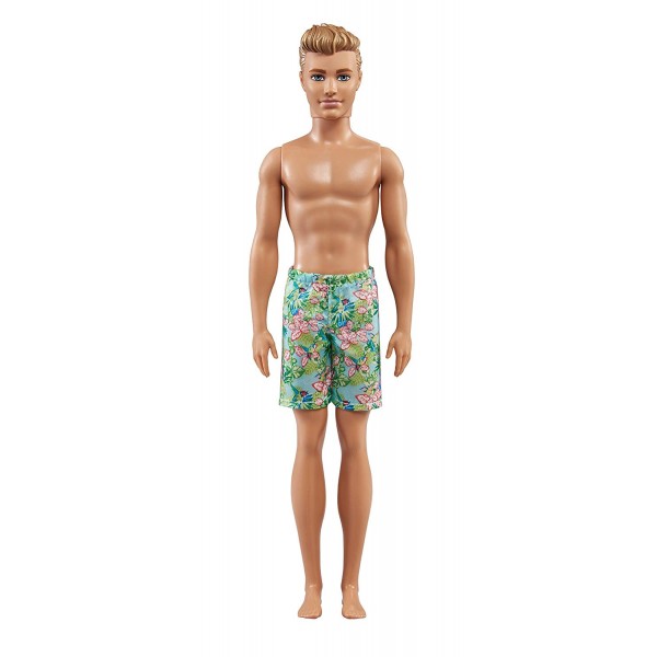 Bambola Barbie Ken Beach Bionda Costume Fiori