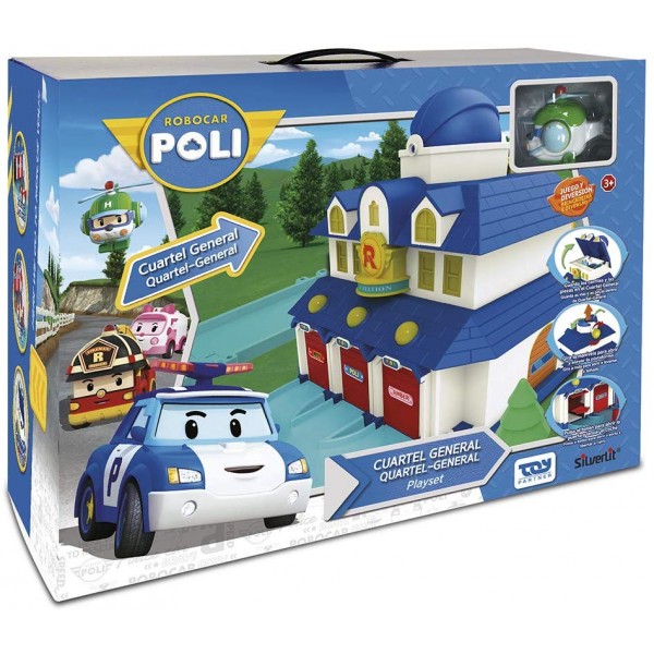 Pista Rocco Giocattoli Robocar Poli Quartier Generale
