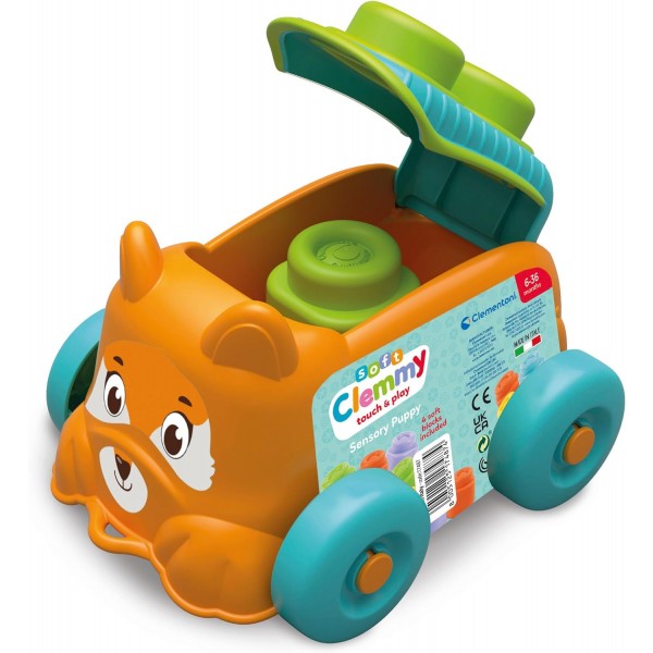 Mattoncini Morbidi Clementoni Soft Clemmy Sensory Puppy Orange