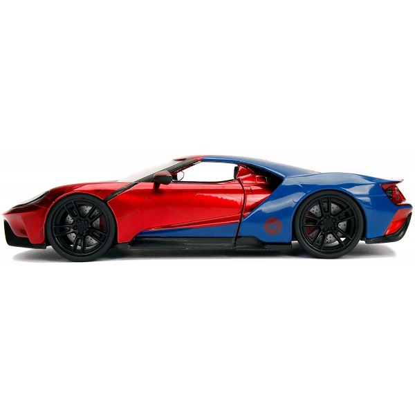 Set Jada Toys Marvel Spiderman + Ford GT 2017