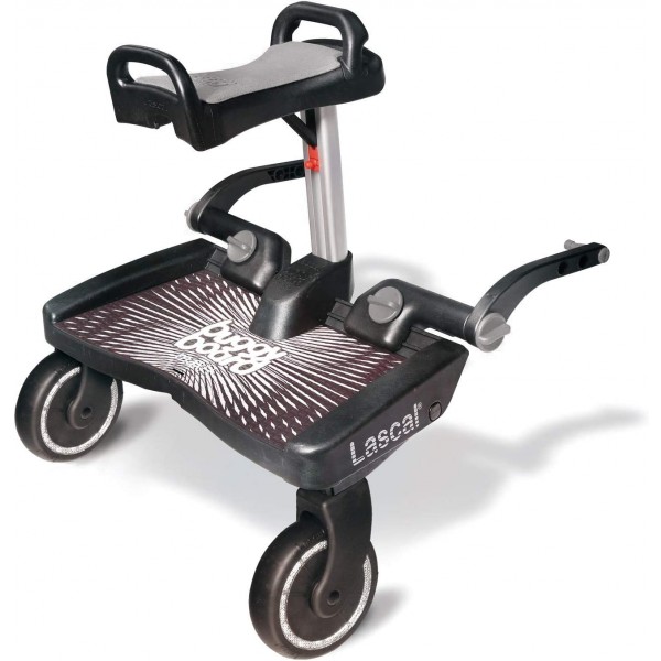 Pedana Lascal Buggyboard Maxi Universale per Passeggino con Sedile Grigio