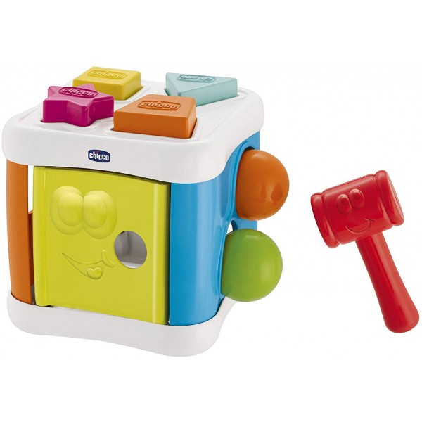 Gioco Chicco Cubo Incastra & Martella 2 in 1