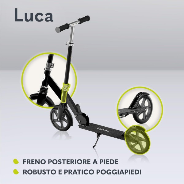 Lionelo Monopattino Luca Black Graphite