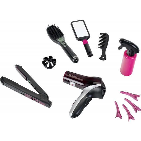 Mega Set per Acconciare i Capelli Theo Klein Braun Satin Hair 7