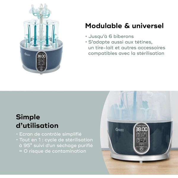 Babymoov Sterilizzatore/ Scola-biberon Turbo Pure 